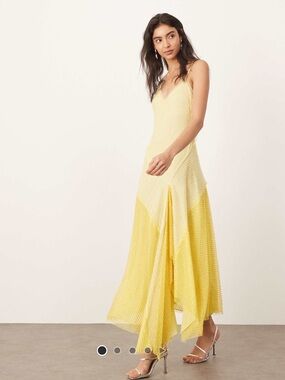 Arrange Yellow Beaded Maxi Dress
